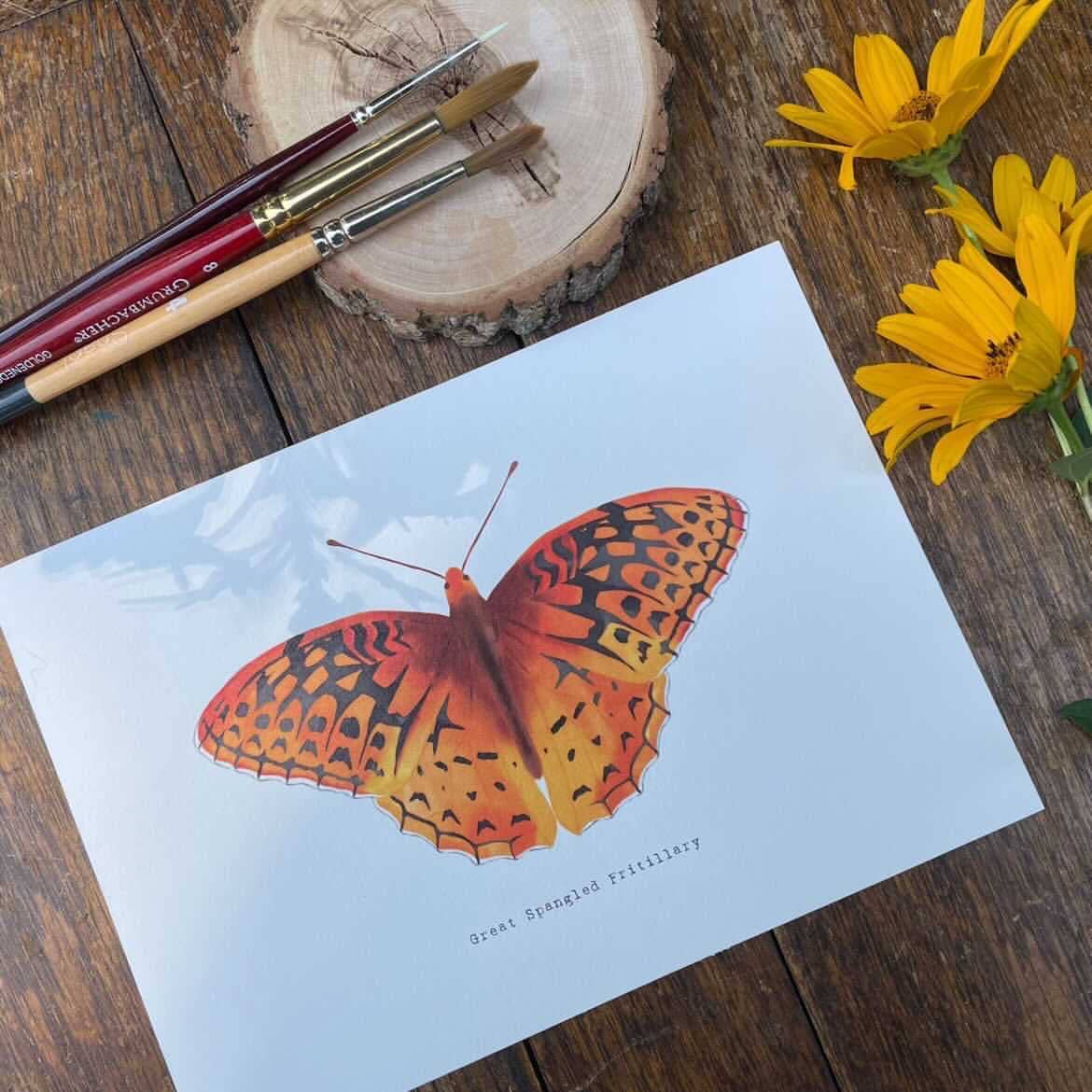 Paint By Numbers Butterfly Card
